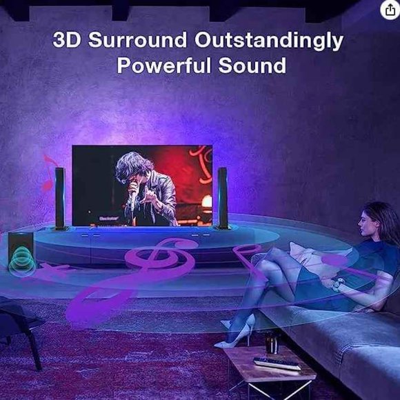 GOKUID STORM 2.1 CH SOUND BAR WITH SUBWOOFER BRAND NEW IN BOX - Picture 2 of 9